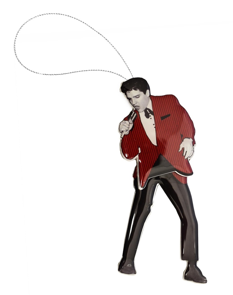 Elvis Ornament - Red Jacket Swing Legs