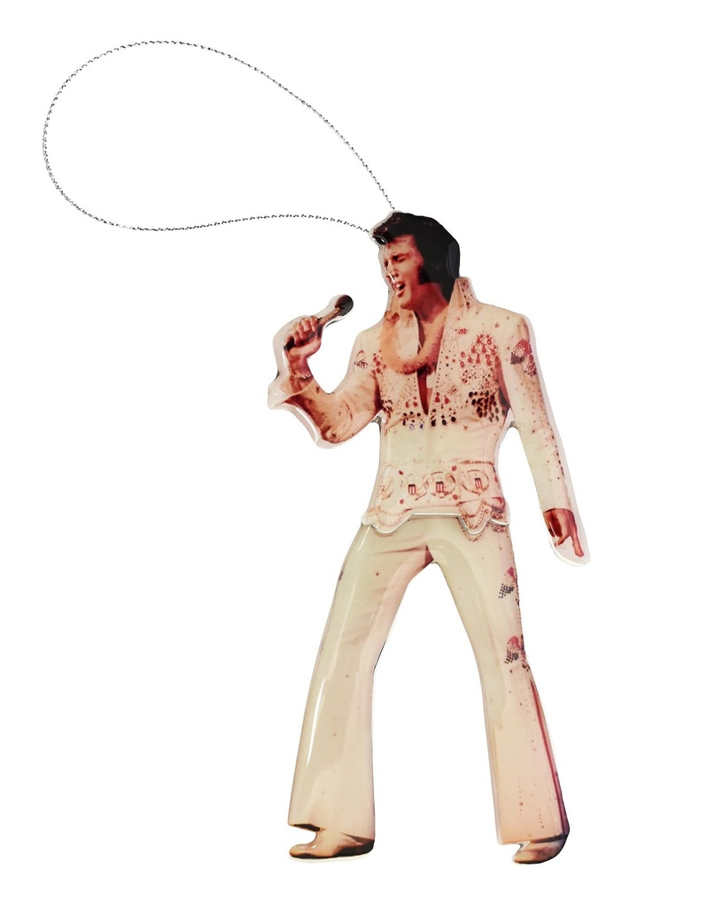 Elvis Ornament - White Jump Swing Legs