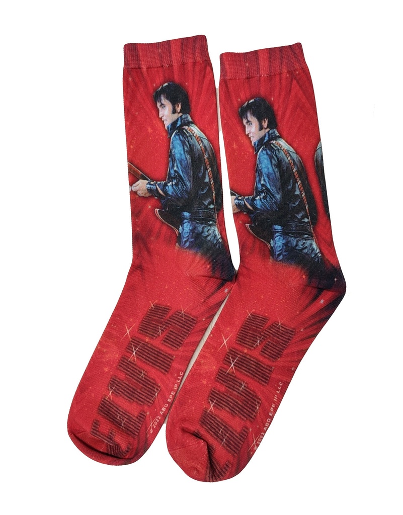 Elvis Socks - '68 Name Red