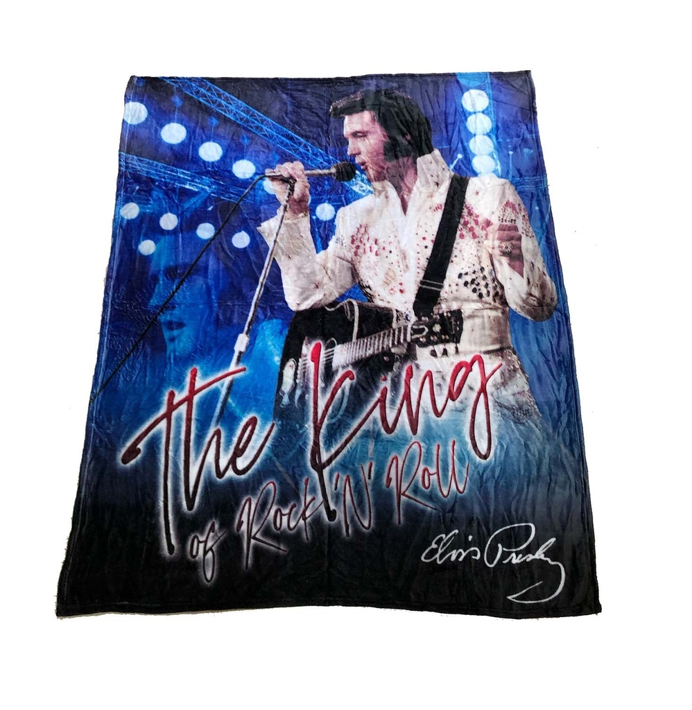 Elvis Throw - The King Blue