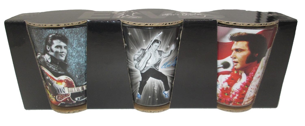 Elvis Shot Glasses - Set of 3