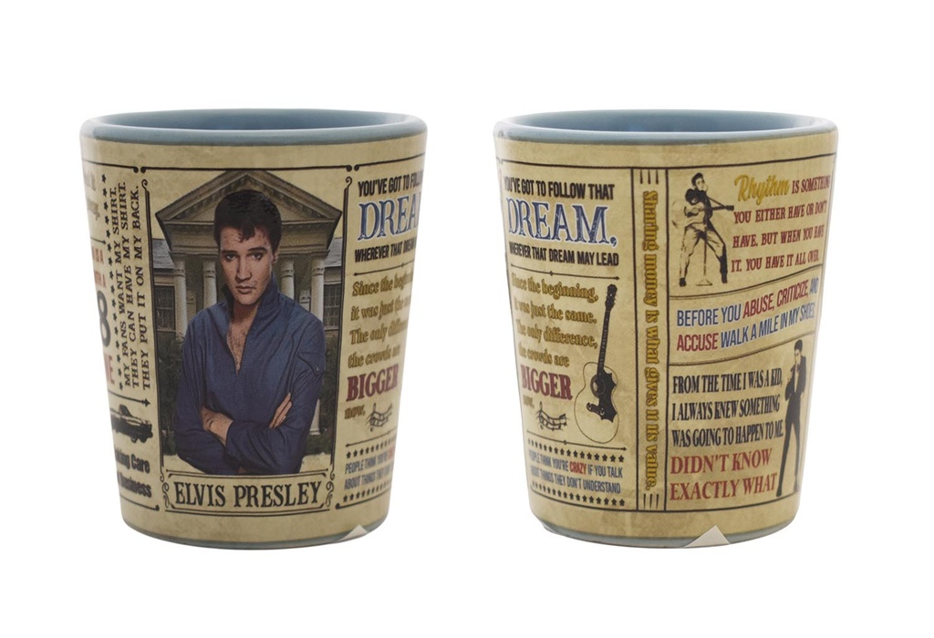 Elvis Shot Glass - Quotes Ceramic