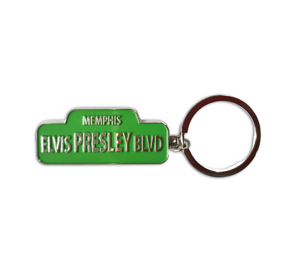 Elvis Key Chain - Street Sign Elvis Presley Blvd.