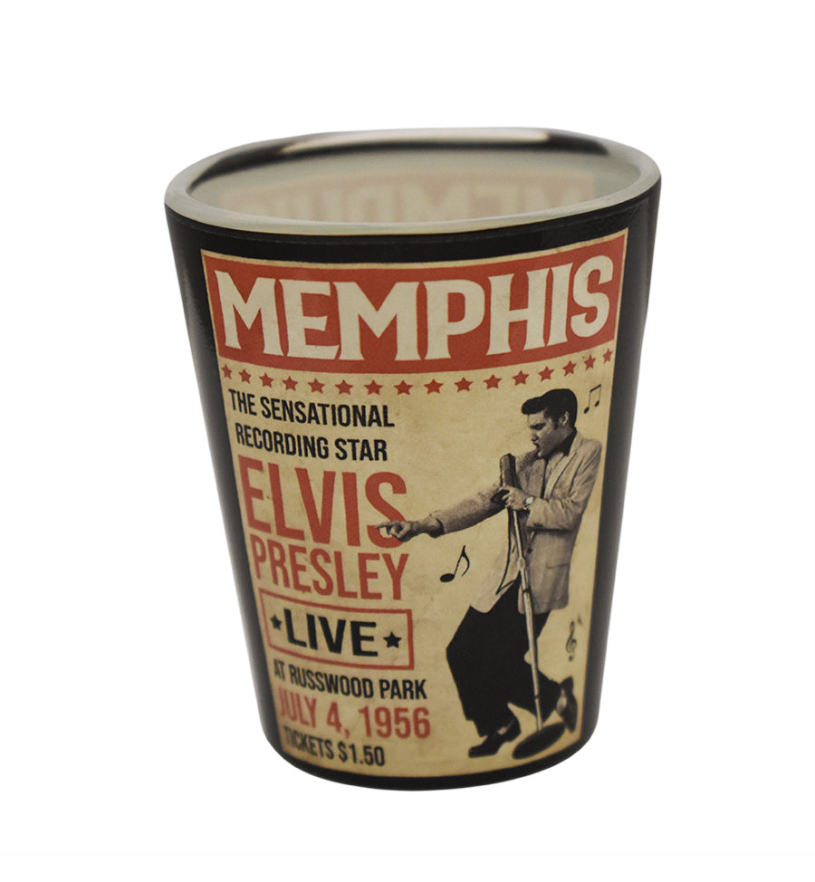 Elvis Shot Glass - Memphis Poster