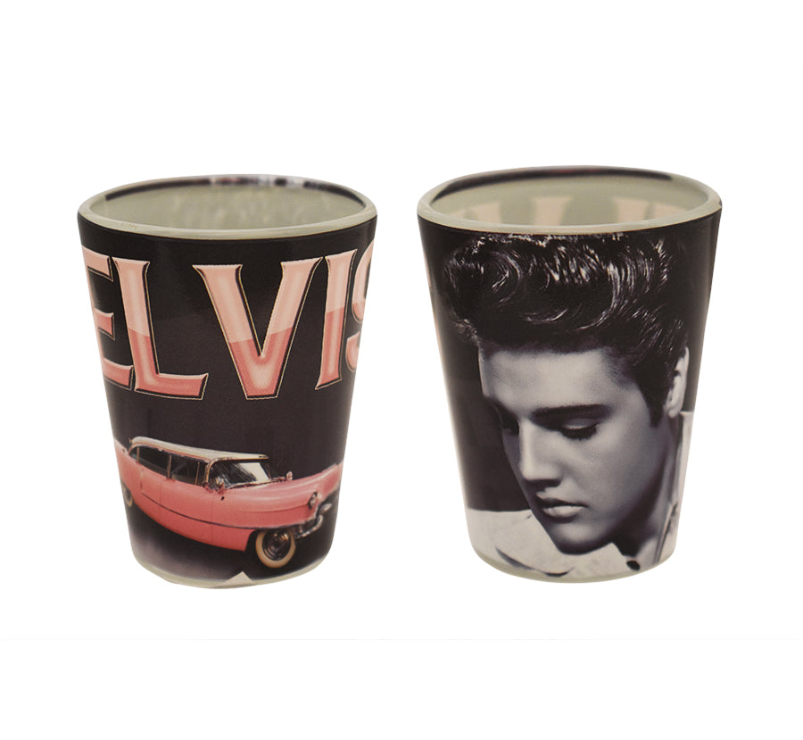 Elvis Shot Glass - Pink Caddy