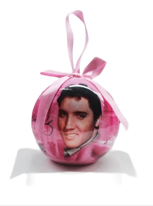 Elvis Ornament - Pink With Guitar