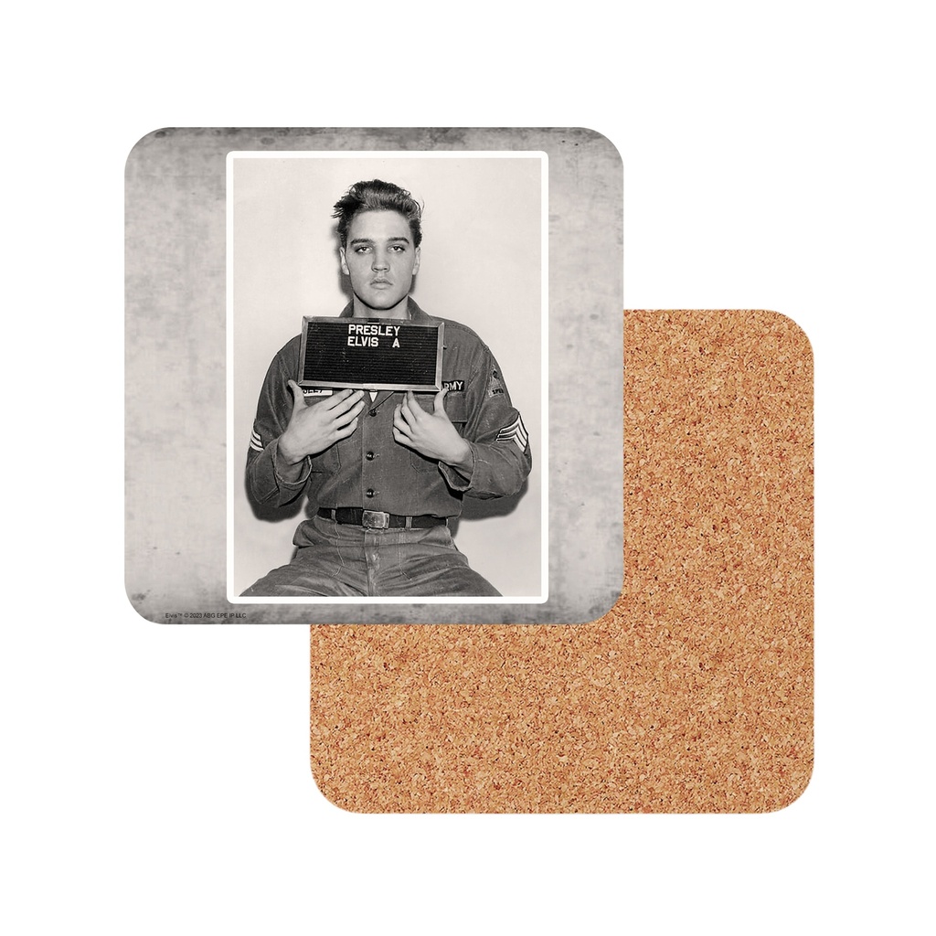 Elvis Coasters - Enlisting Photo - 6pc Set