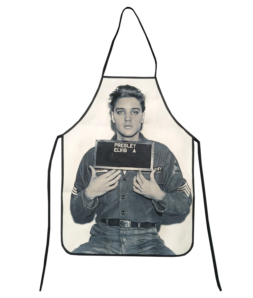 Elvis Apron - Enlisting Photo