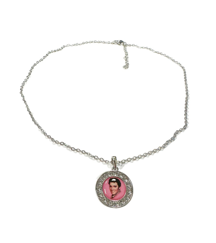 Elvis Necklace - Pink With Stones