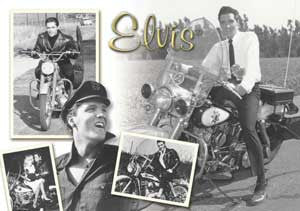 Elvis Postcard - Motorcycle - Pack of 50