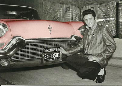 Elvis Postcard - With Car - Pack of 50