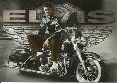 Elvis Postcard - On Bike/Wings - Pack of 50