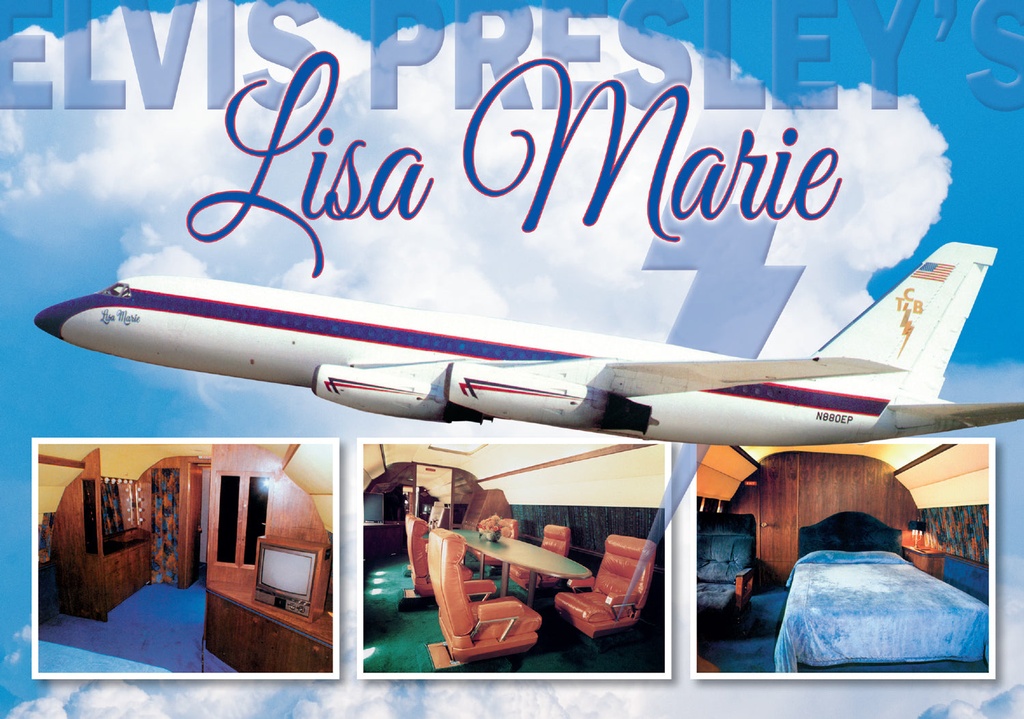 Elvis Postcard - Lisa Marie Airplane - Pack of 50