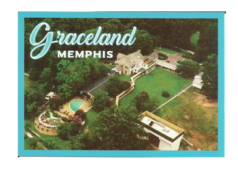 Elvis Postcards - Aerial View - Pack of 50