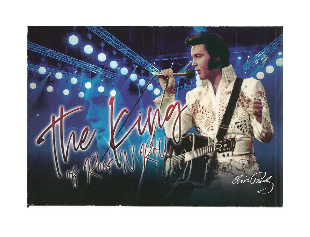 Elvis Postcards - The King Blue - Pack of 50