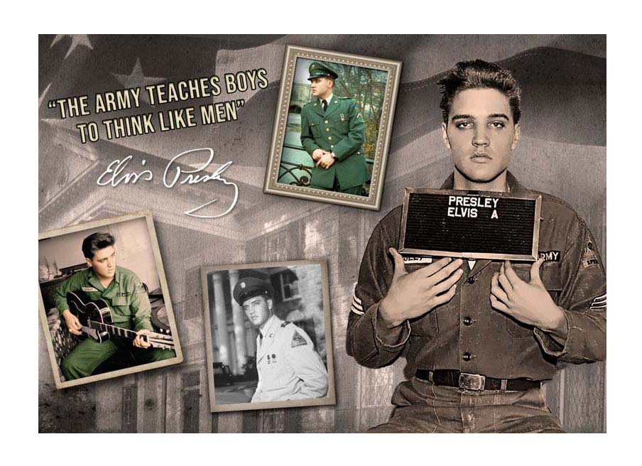 Elvis Postcards - Army Photos - Pack of 50