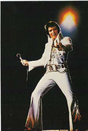 Elvis Postcard - White Jumpsuit - Pack of 50