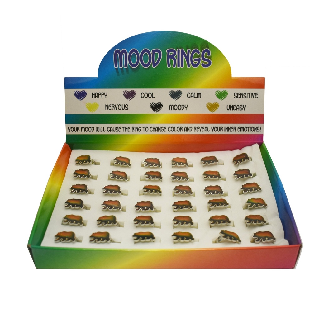 Mood Ring - Bear - Display of 36