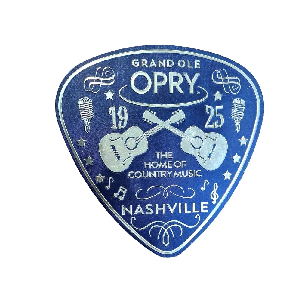 Grand Ole Opry Magnet - Foil Guitar Pick