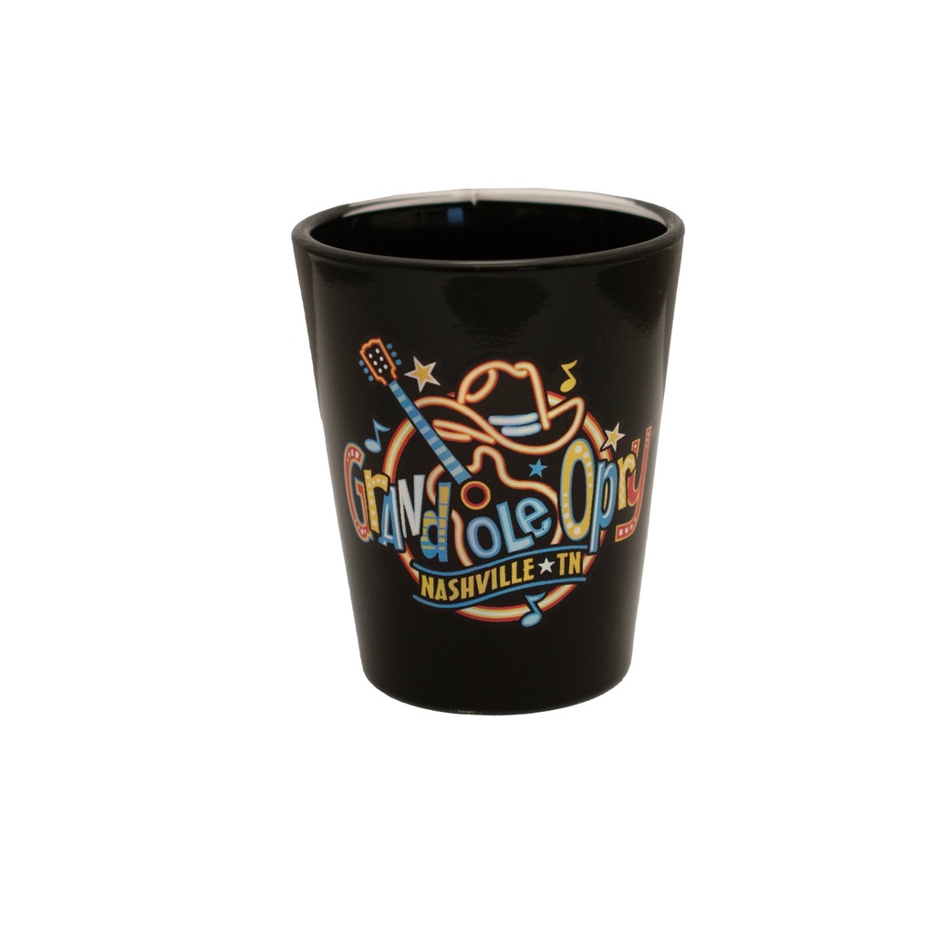 Grand Ole Opry Shot Glass - Round Neon