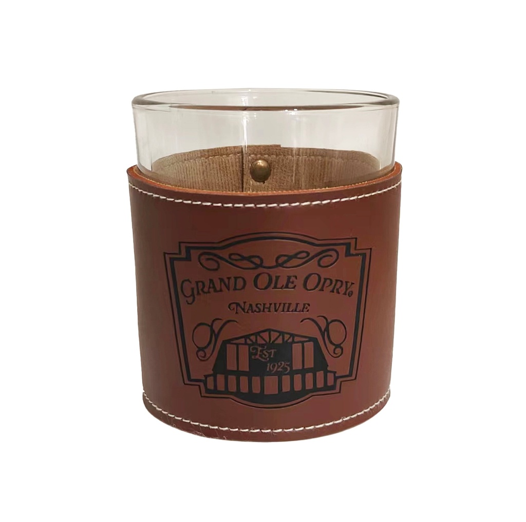 Grand Ole Opry Whiskey Glass - Leather