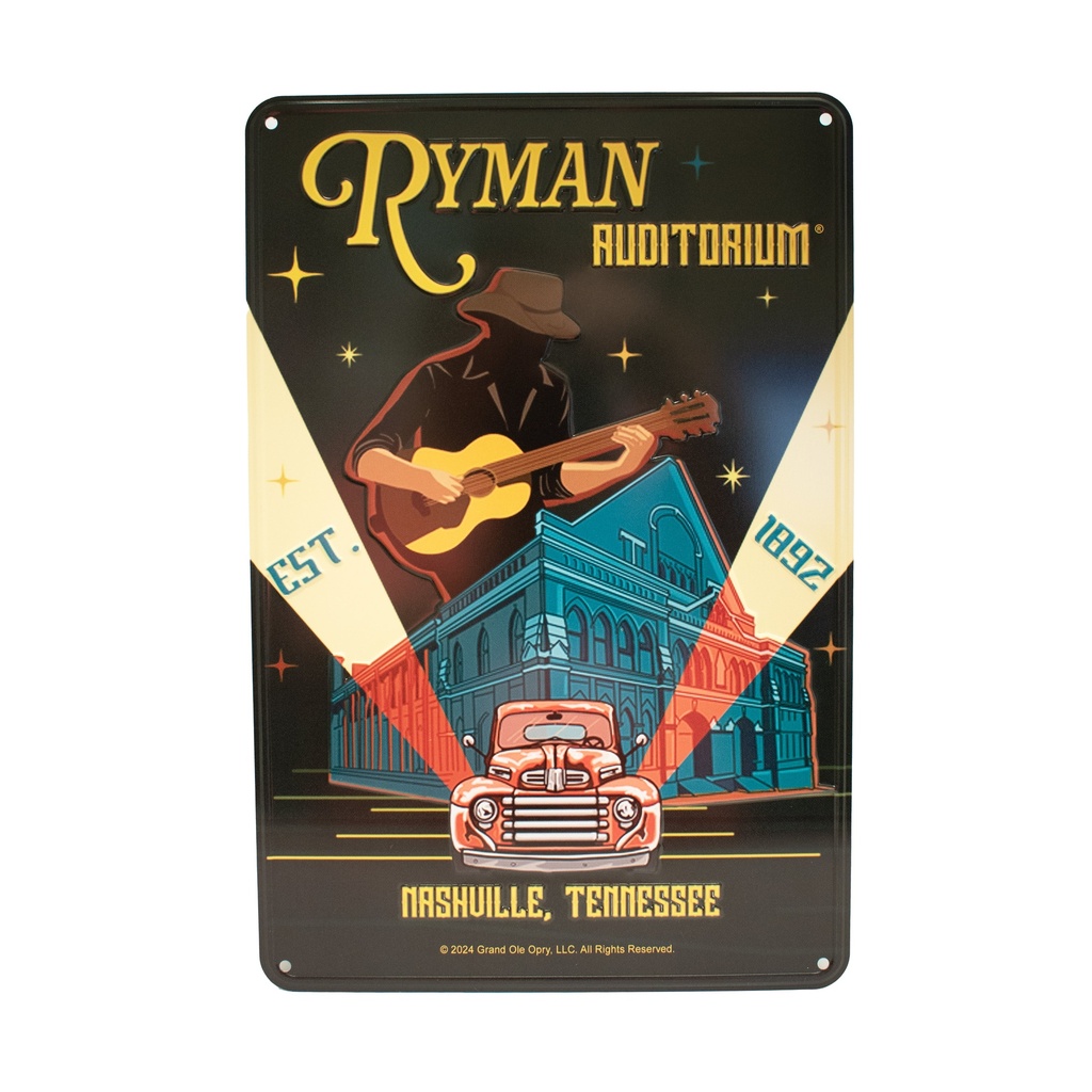 Ryman Tin Sign - Red Truck