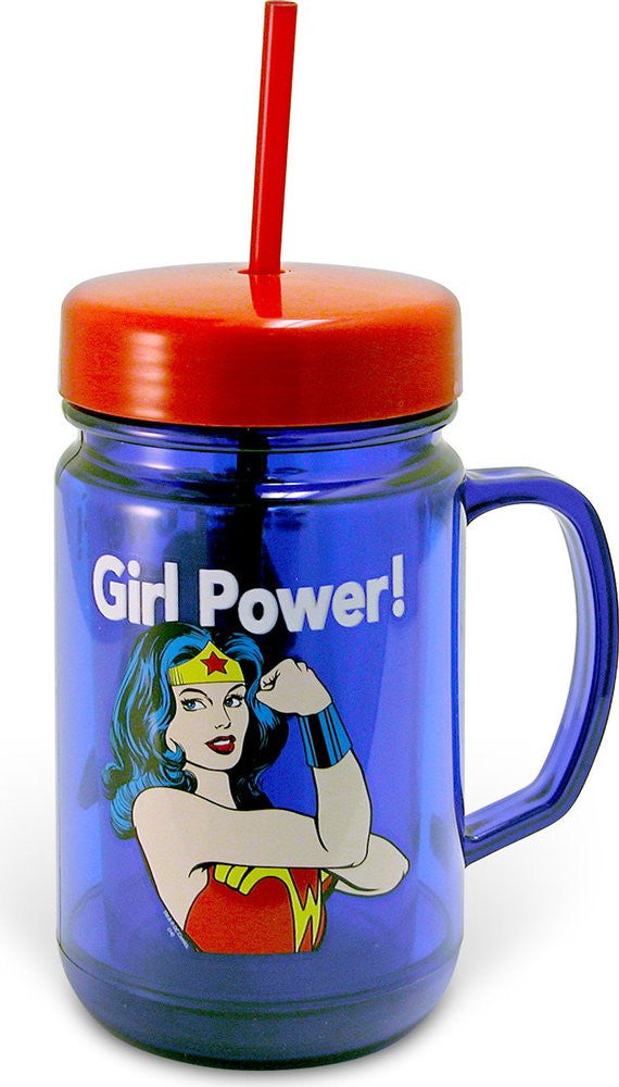 Wonder Woman Tumbler - Mason Jar