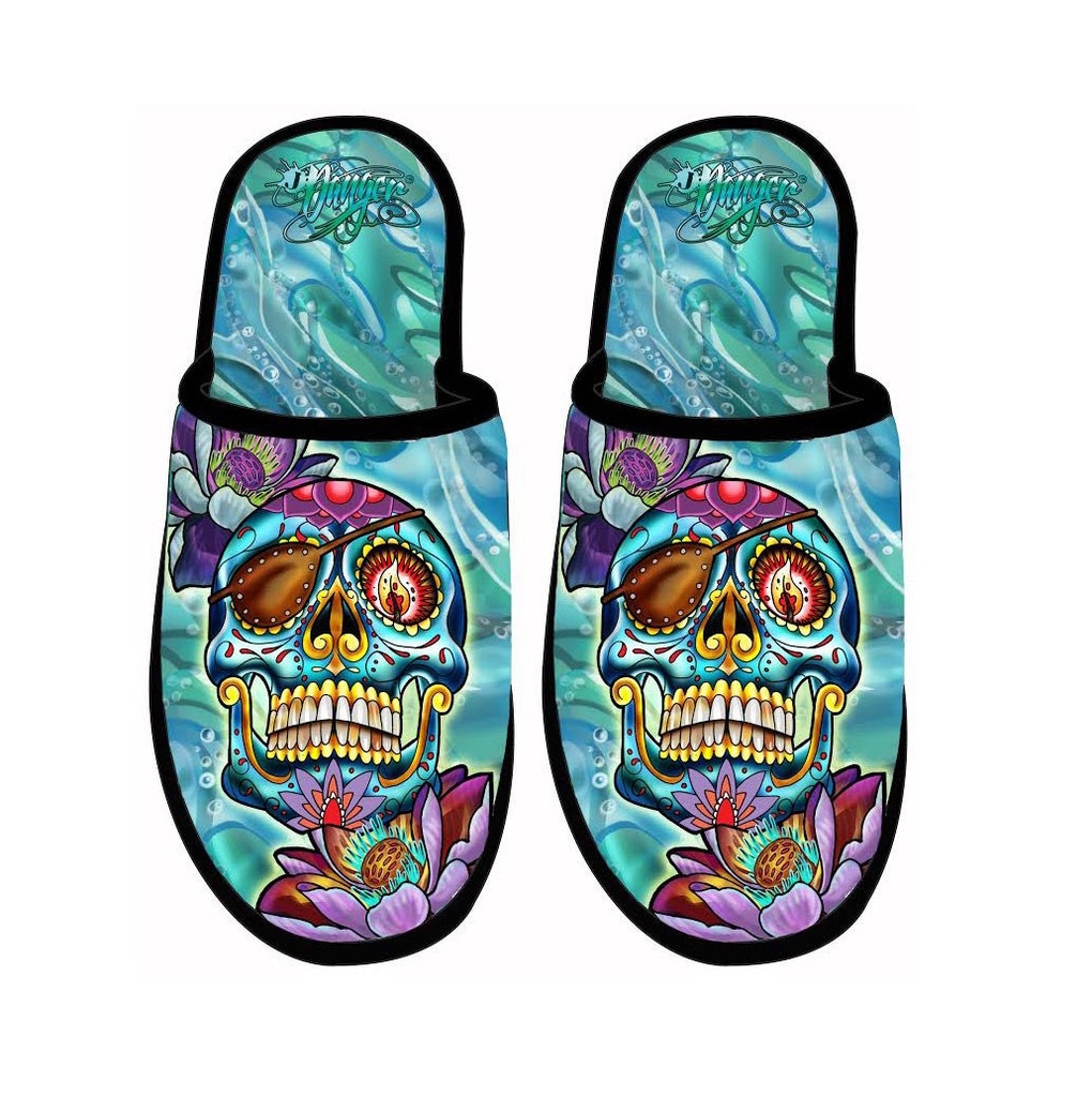 James Danger Slippers - Skully Roger