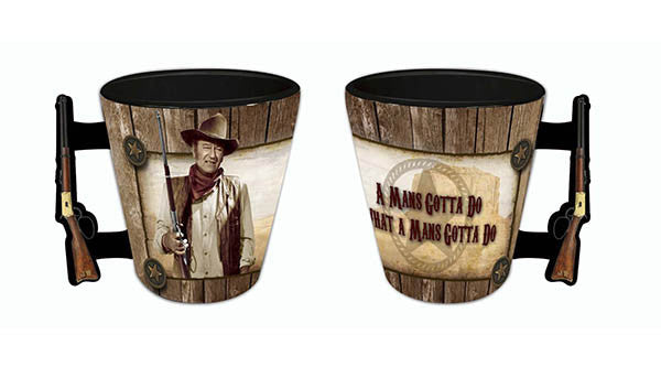 John Wayne Shot Glass - Rifle Handle Man's Gotta