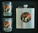 John Wayne Flask And Shot Glass Set