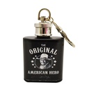 John Wayne Key Chain Flask - Blk & Wht Est.