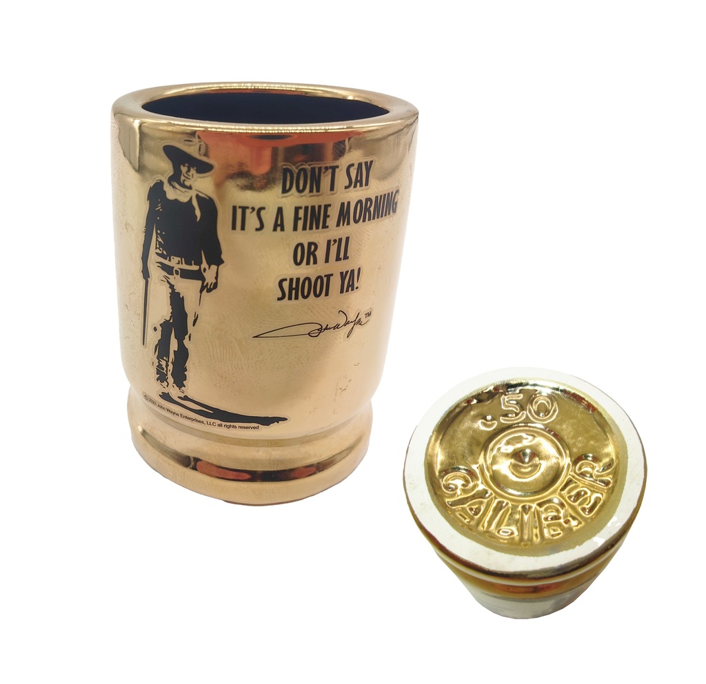 John Wayne Shot Glass - Gold Bullet