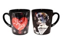 Lucy Mug - Blk & Red Metallic