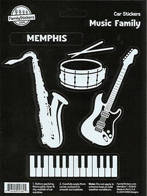 Memphis Stickers - Car Music Family