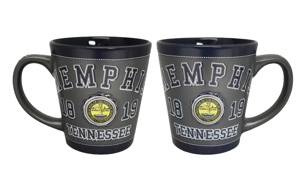 Memphis Mug - State Seal Embossed