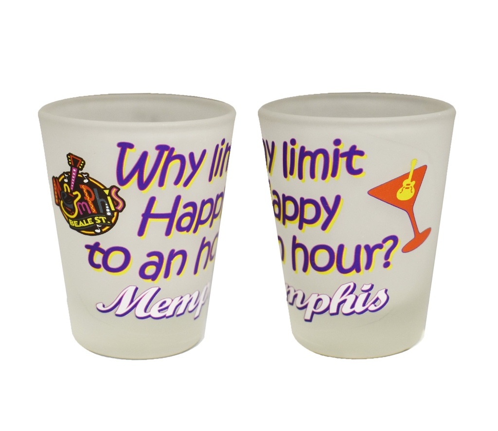 Memphis Shot Glass - Happy Hour