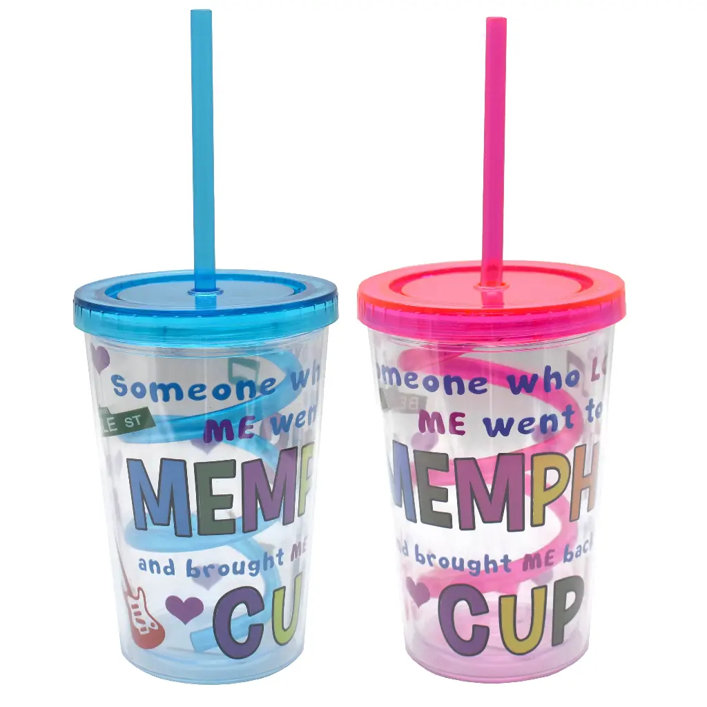 Memphis Tumbler Kids Cup w/ Straw