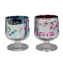 Memphis Shot Glass - Foil Pink/Blue Assorted -Set of 4