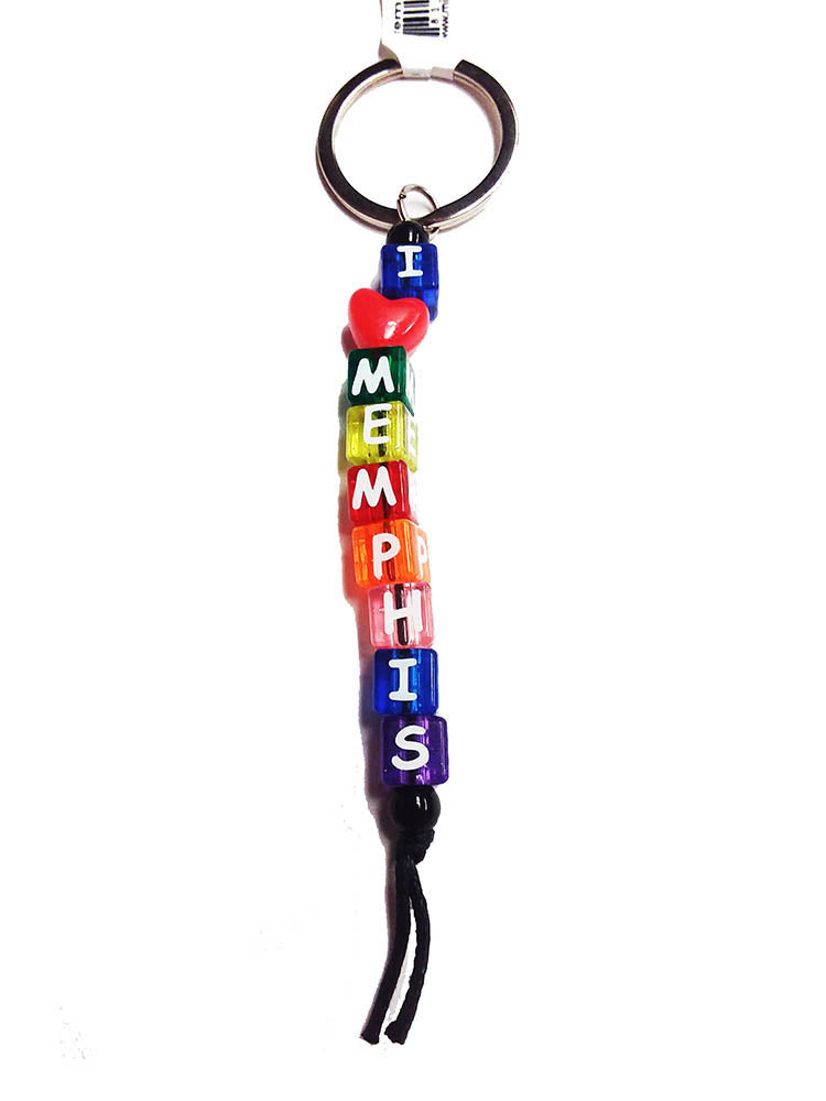 Memphis Key Chain - Block Dice Small