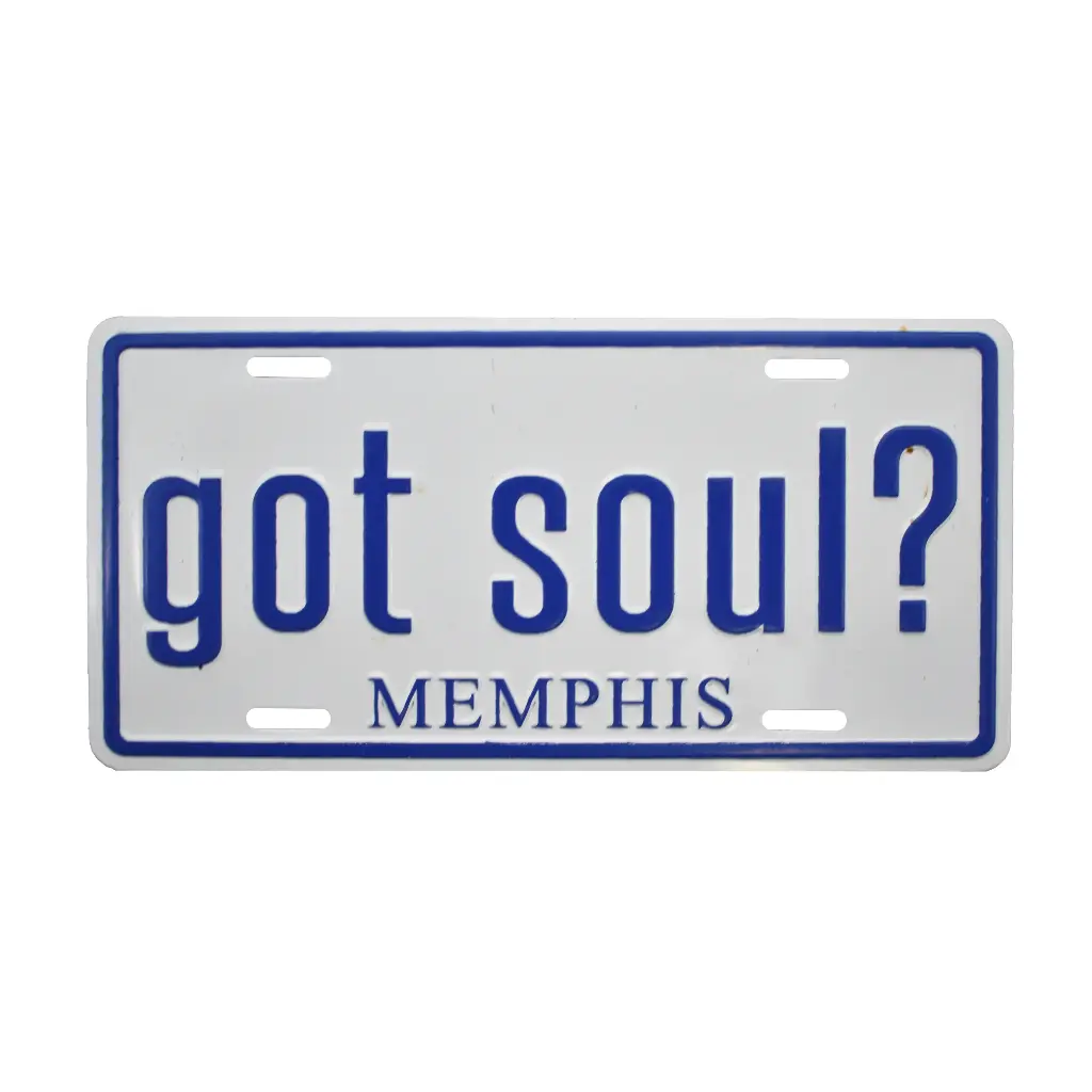 Memphis Magnet - License Plate Got Soul?