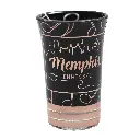 Memphis Shot Glass - Rose Gold Music Notes