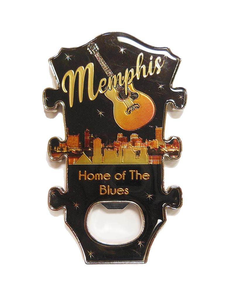 Memphis Bottle Opener & Magnet - Guitar Neck