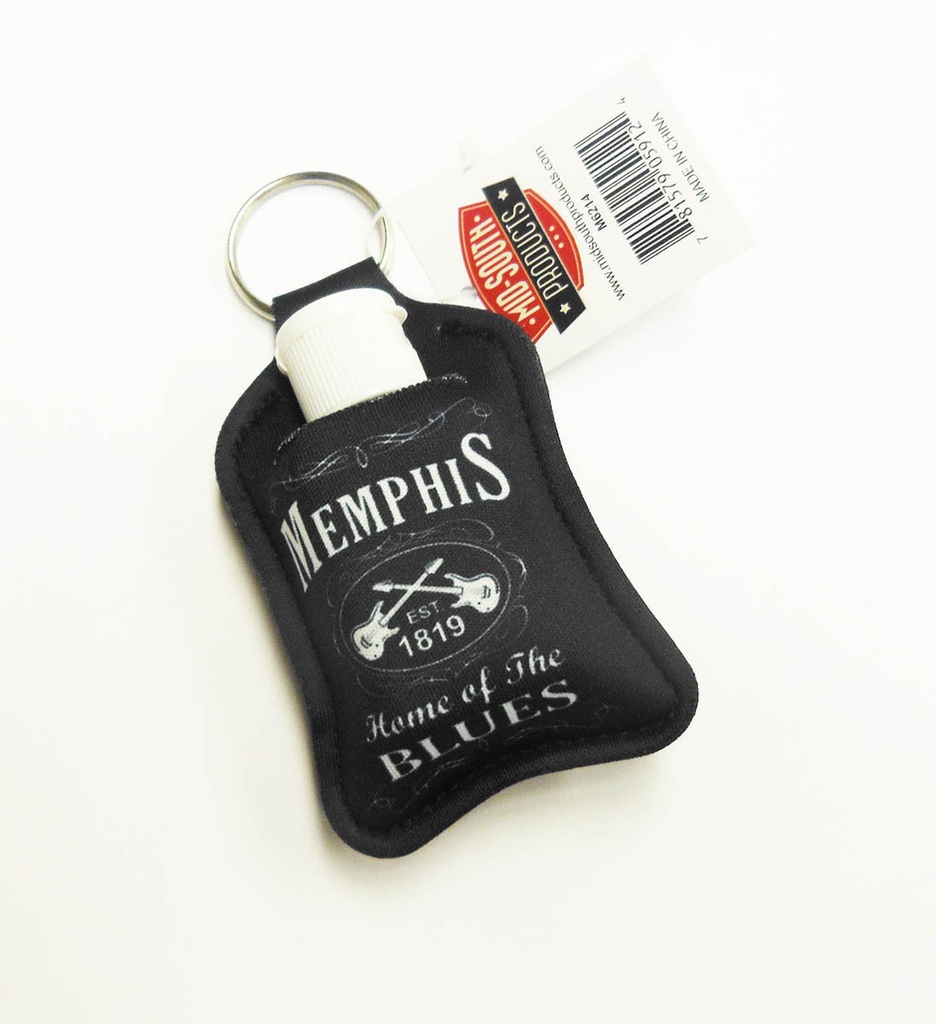 Memphis Key Chain w/Multiuse Pouch - Blk & Wht Est.