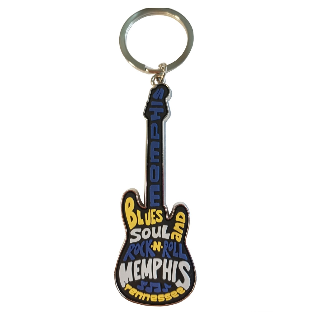 Memphis Key Chain - Guitar Funky PVC