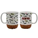 Memphis Mug - Icons w/ Cork Base