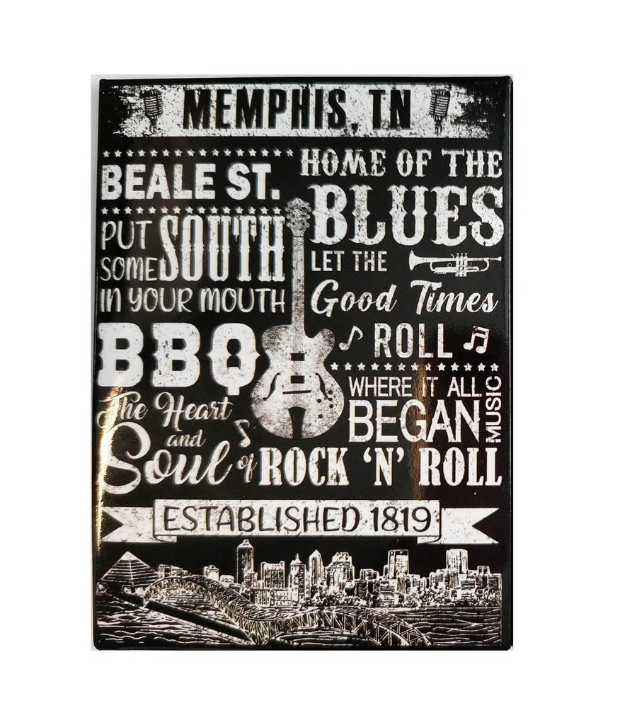 Memphis Magnet - Sayings Blk & Wht