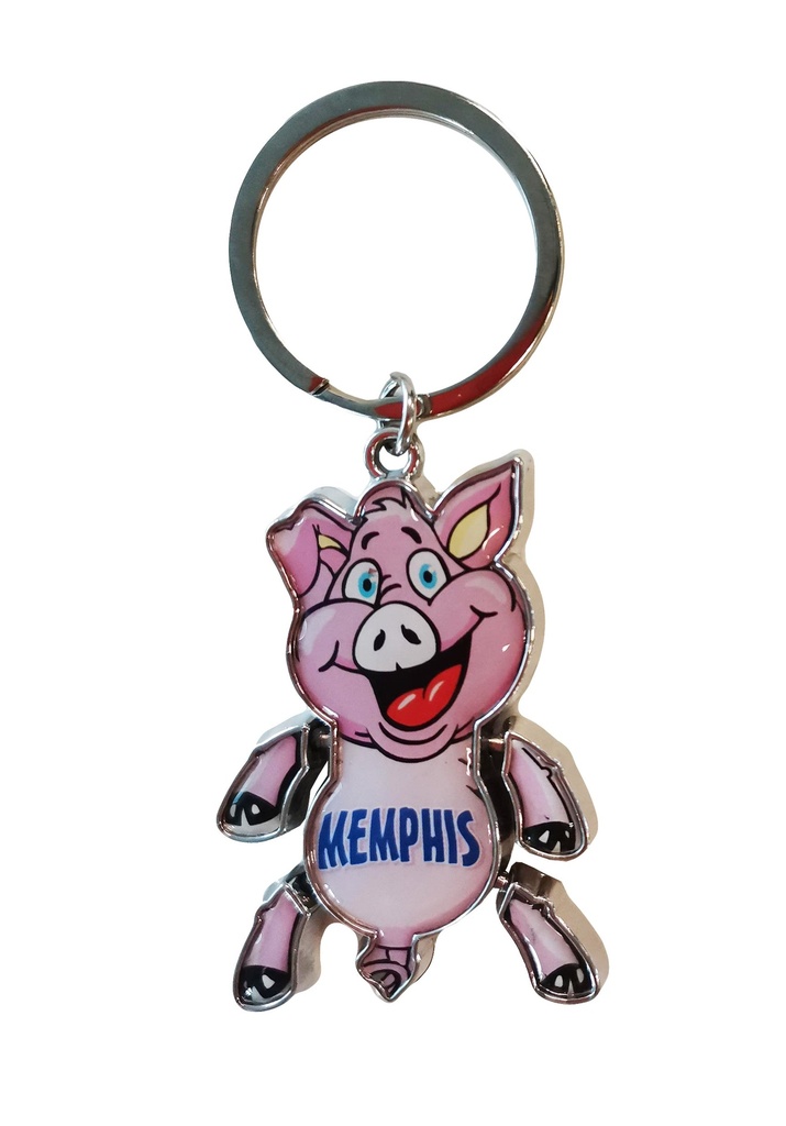 Memphis Key Chain - Piggy Swivel