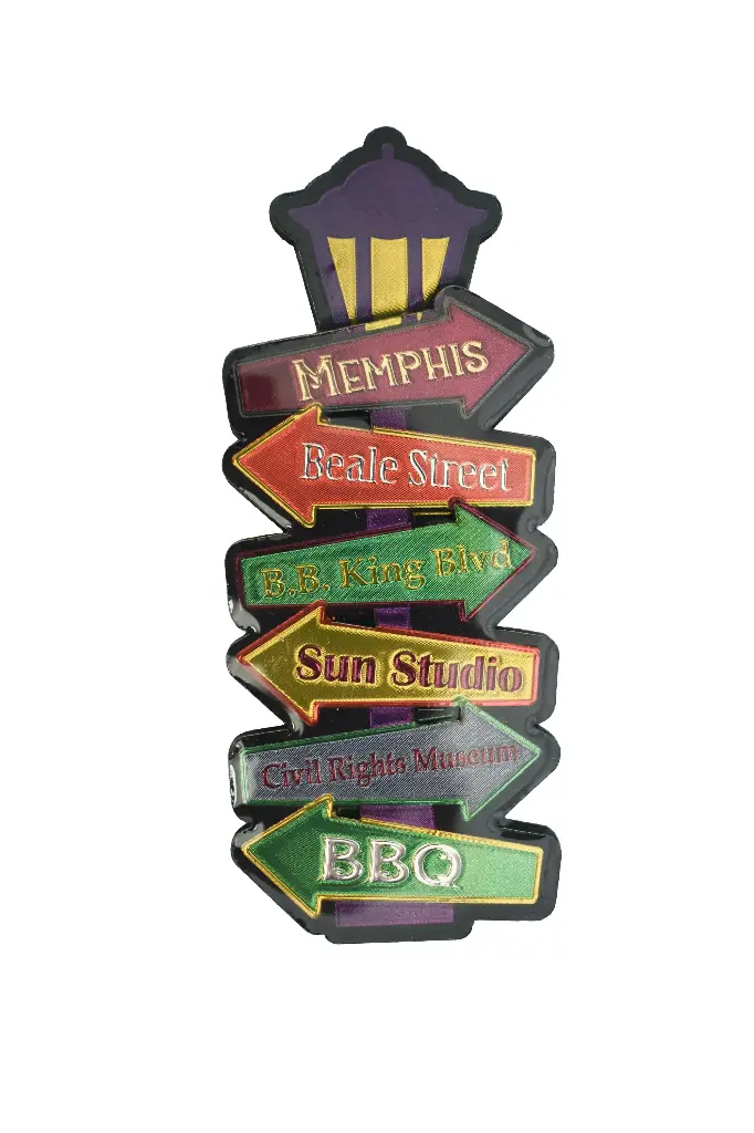 Memphis Magnet - Lamp Post Foil Metallic