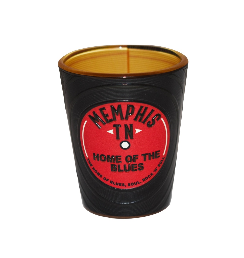 Memphis Shot glass - Record Embossed