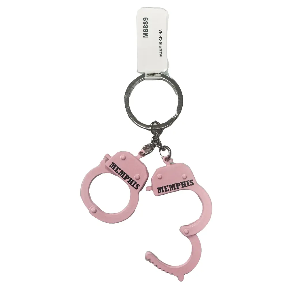 Memphis Key Chain - Handcuffs Pink